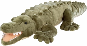 Wild Republic Jumbo Crocodile Giant Stuffed Animal, Plush Toy, Gifts for Kids, 30"