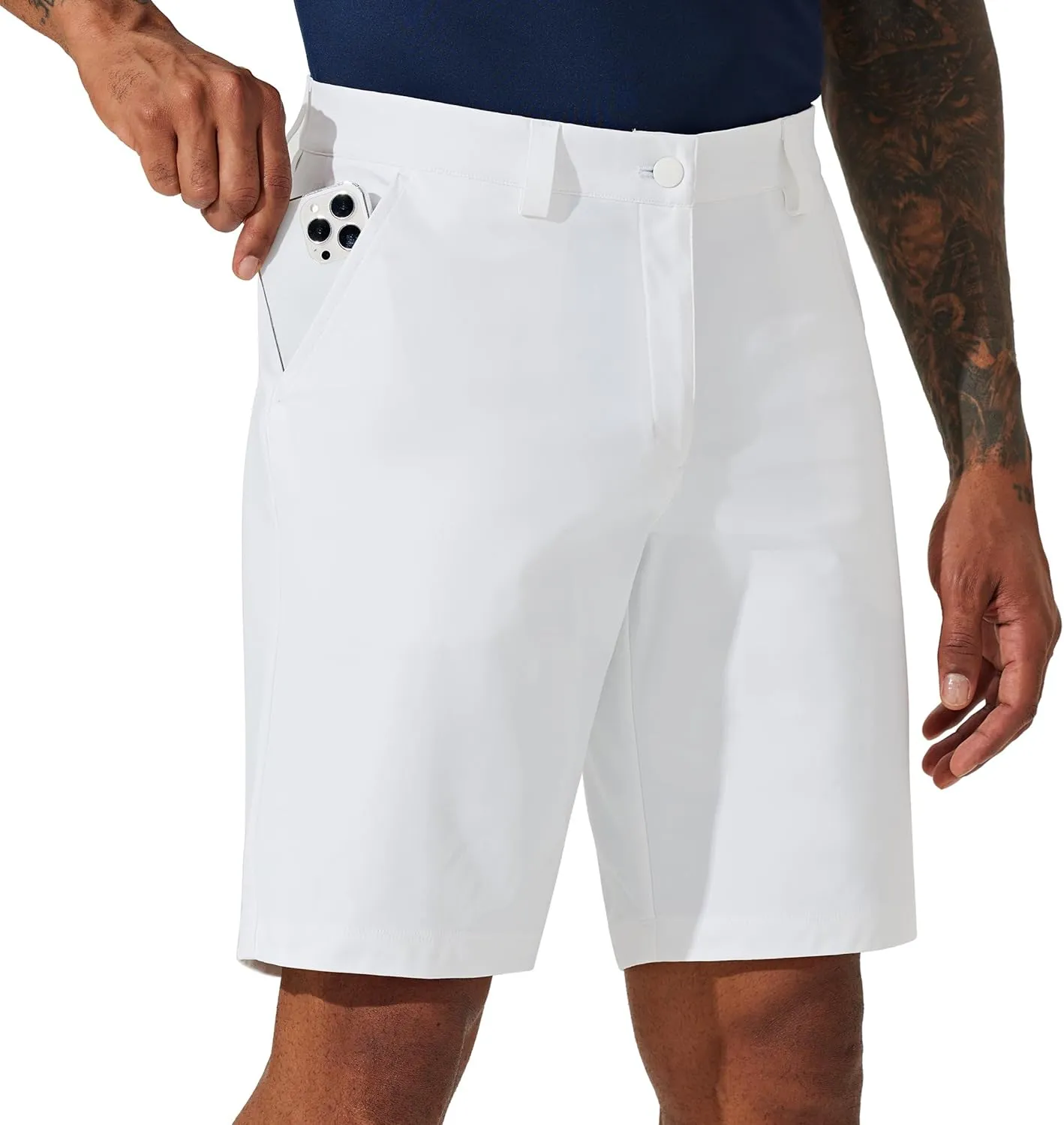 Willit Men's Golf Shorts Stretch Work Dress Shorts Quick Dry Hiking Athletic Casual Shorts with Pockets 10"
