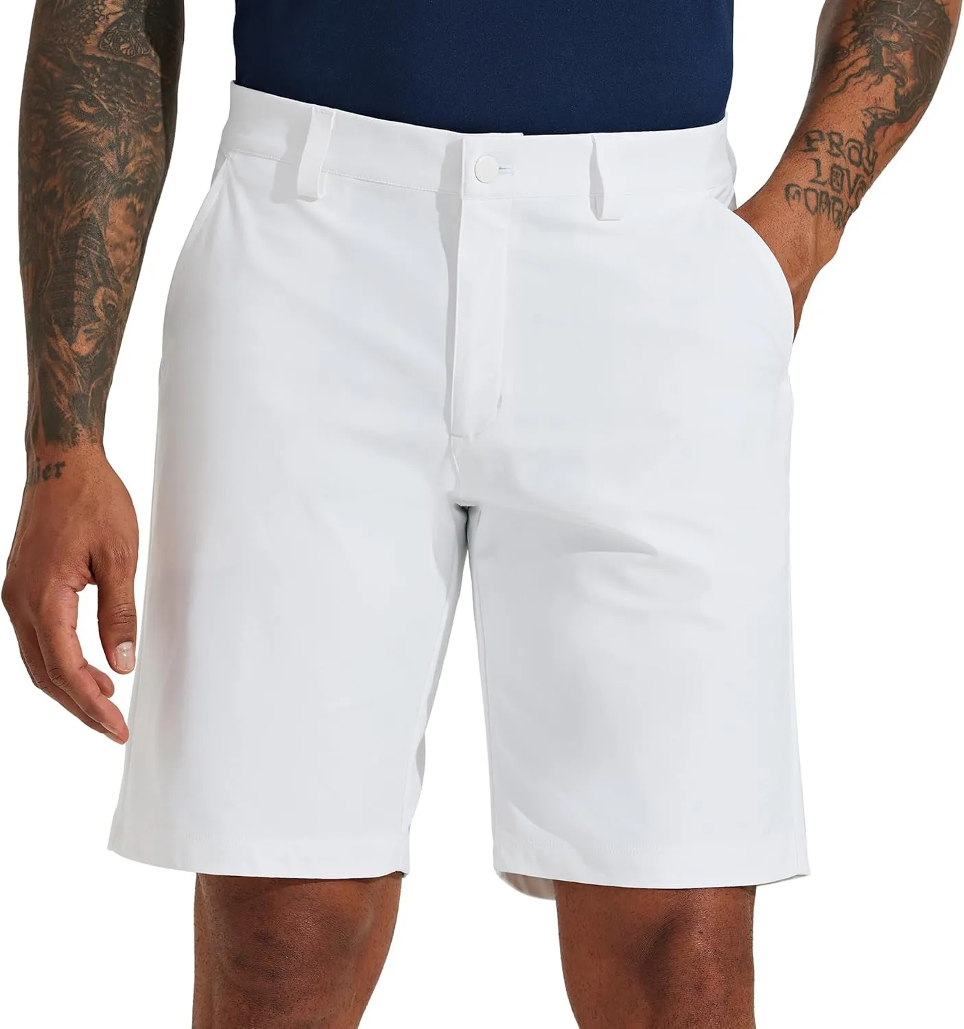 Willit Men's Golf Shorts Stretch Work Dress Shorts Quick Dry Hiking Athletic Casual Shorts with Pockets 10"