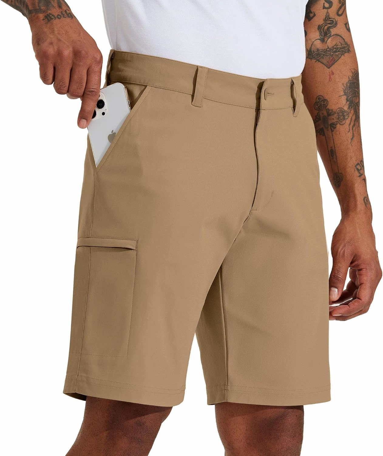 Willit Men's Golf Shorts Stretch Hiking Cargo Shorts Athletic Quick Dry Casual Work Shorts with Pockets 10"