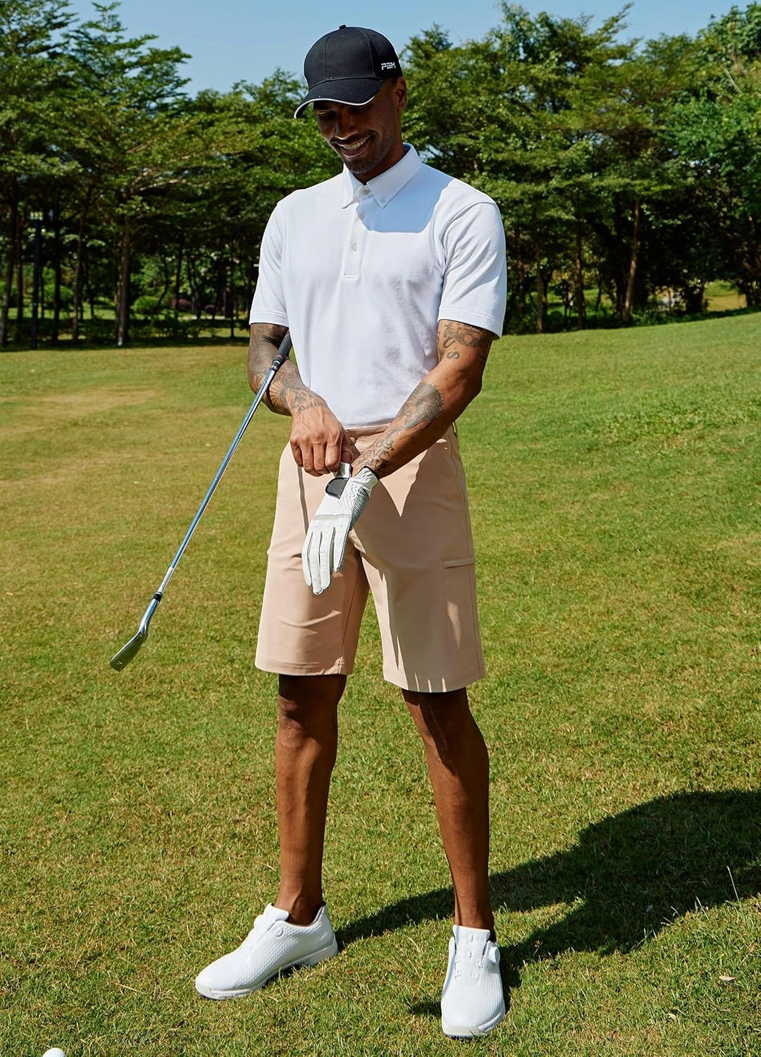 Willit Men's Golf Shorts Stretch Hiking Cargo Shorts Athletic Quick Dry Casual Work Shorts with Pockets 10"