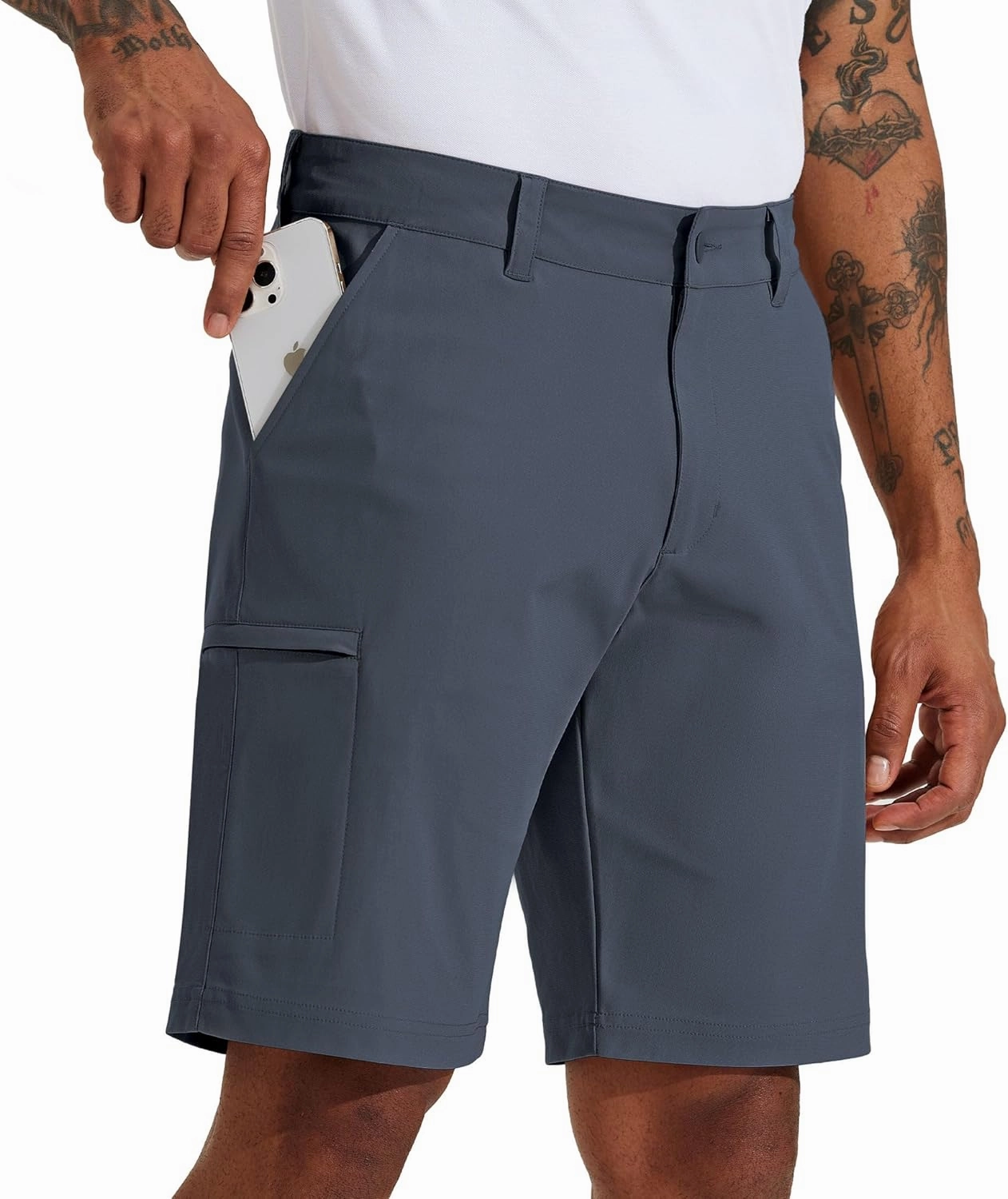 Willit Men's Golf Shorts Stretch Hiking Cargo Shorts Athletic Quick Dry Casual Work Shorts with Pockets 10"