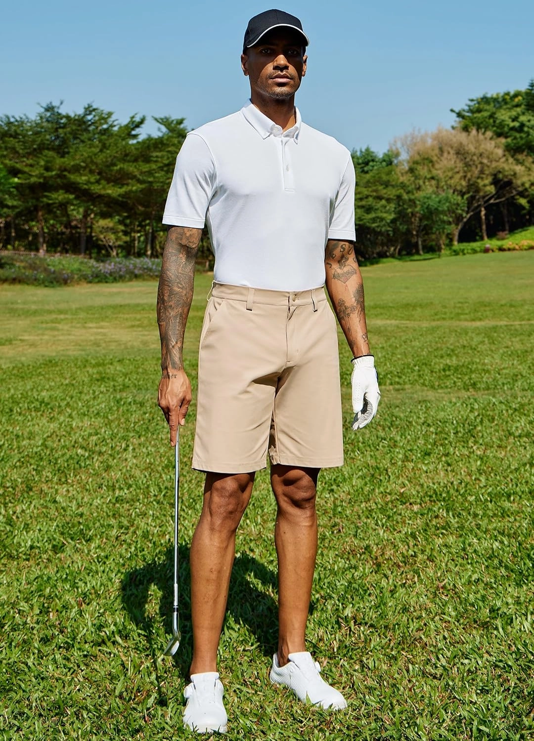 Willit Men's Golf Shorts Stretch Work Dress Shorts Quick Dry Hiking Athletic Casual Shorts with Pockets 10"