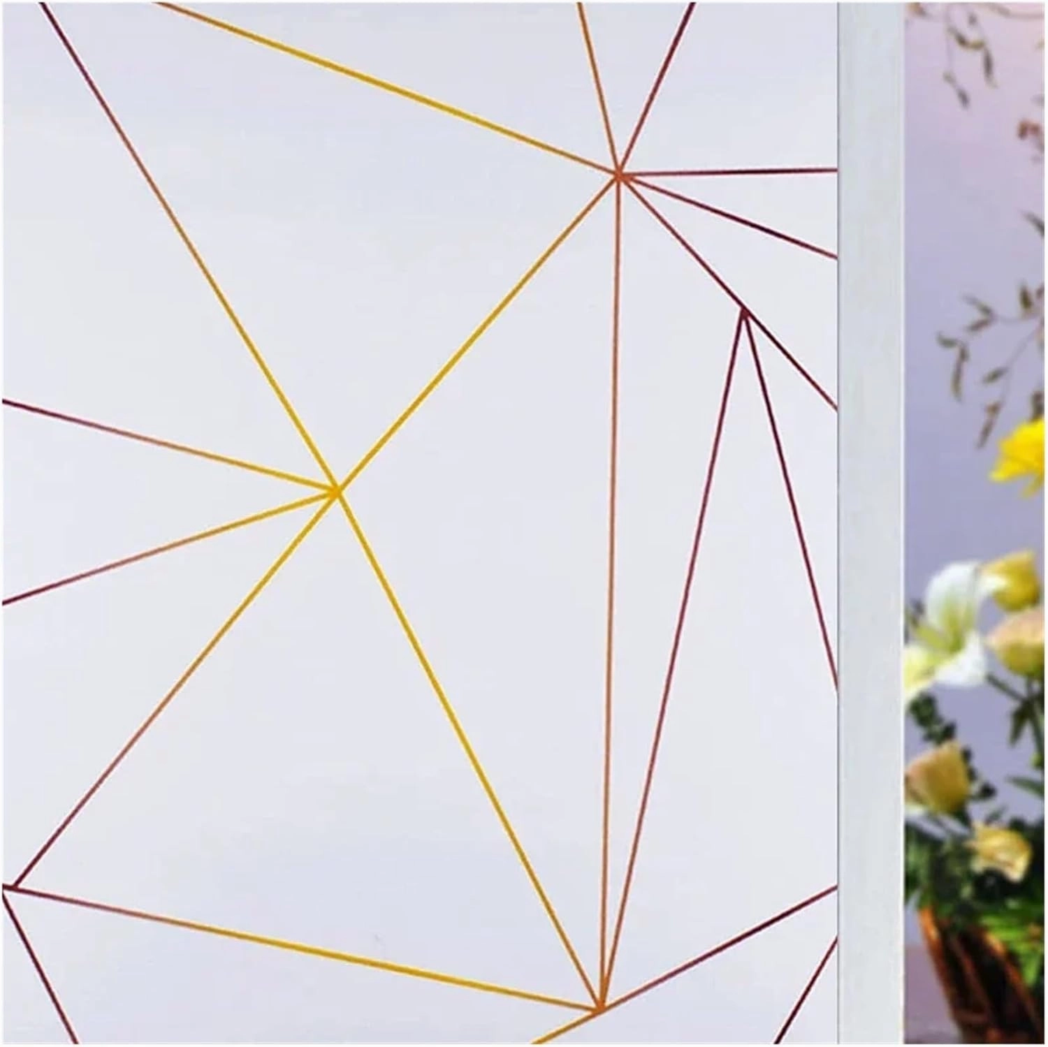 Window Privacy Film 2/4m Flower Window Film Opaque Glass Film Privacy Protection Glass 3D Stickers Stained Window Glass Films Home Decoration(N,55x200 cm)
