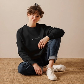 Woman Up Unisex eco sweatshirt