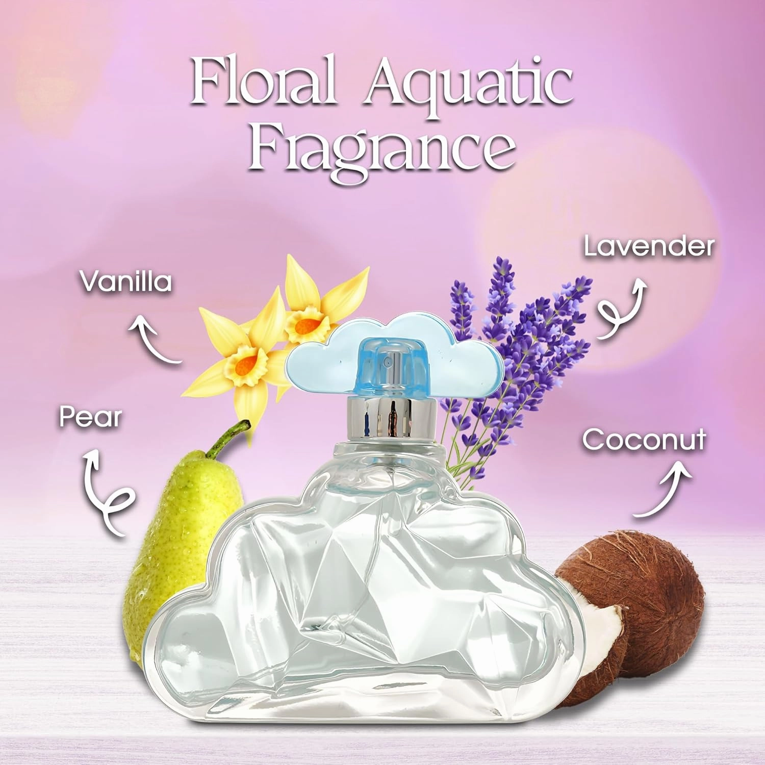 Women Perfume Set 4 Piece Different Scents(RIO Sweet Crush Jasmine/RIO Vanilla/Soft Cloud/Skye) Eau de Parfum Spray Long Lasting Fragrance Sets with Luxury Gift Box for Birthday or Anniversary
