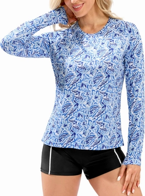 Women's UPF 50  Sun Shirts Long Sleeve UV Protection Rash Guard Lightweight Quick Dry Workout Hiking Tops for Women