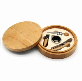 Wooden Wine Opener Set