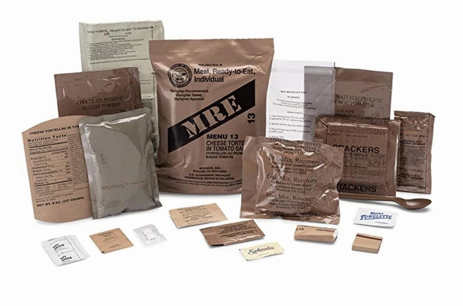 Wornick MRE Meals Ready to Eat, 2024, 2025 Inspection Date or Better, Emergency Food Supply, Survival Camping Outdoor Meals 12 Pack (A & B Case Bundle, 2, Count)