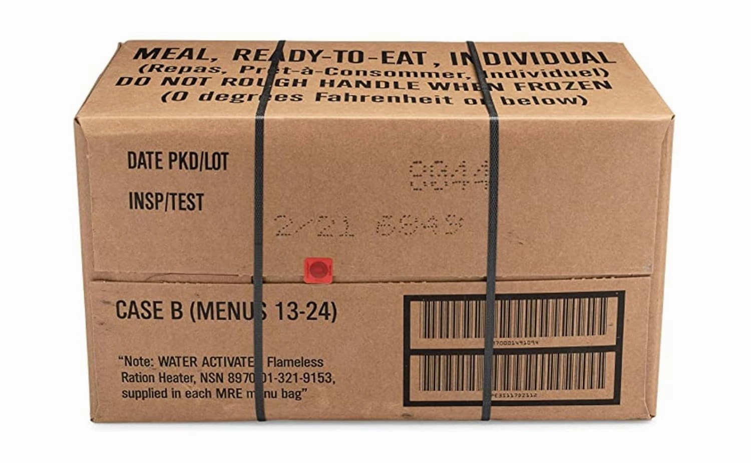 Wornick MRE Meals Ready to Eat, 2024, 2025 Inspection Date or Better, Emergency Food Supply, Survival Camping Outdoor Meals 12 Pack (A & B Case Bundle, 2, Count)