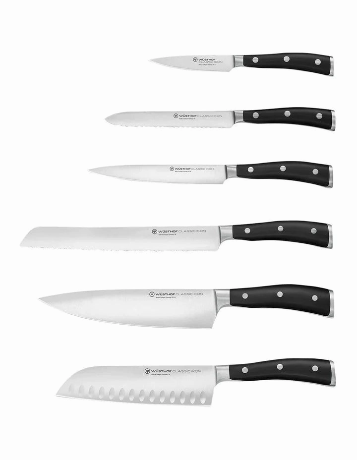 Wusthof - Classic Ikon Knife Block Set 7pc Black