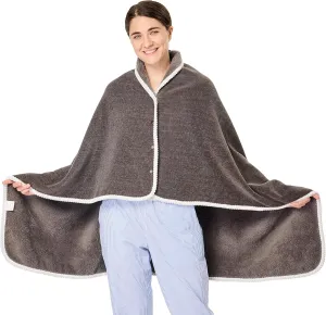XING YE CHUAN Fleece Wearable Blanket, Comfy Poncho Throw with Buttons, Plush Sleeveless Blankets, for Women Cape Wrap Cover…