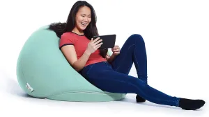 Yogibo Pod X Small Bean Bag Lounger Chair for Adults and Teens with Filling, Soft, Plush, Comfy, Sensory Lounge Beanbag, Washable Cover, Mint