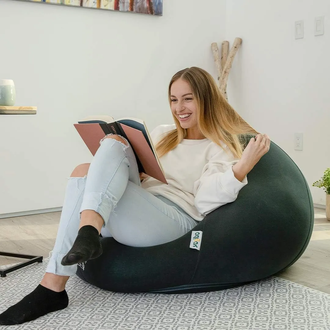 Yogibo Pod X Small Bean Bag Lounger Chair for Adults and Teens with Filling, Soft, Plush, Comfy, Sensory Lounge Beanbag, Washable Cover, Rain