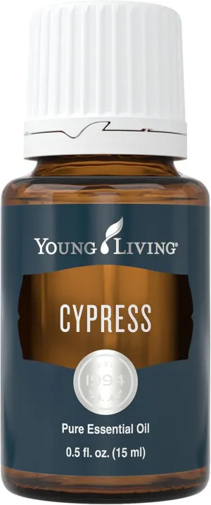 Young Living Cypress 15ml Essential Oils - Promotes The Appearance of Healthy-Looking Hair, Has Benefits for Skin, Hair, and Scalp, and Creates a Sense of Security and Grounding