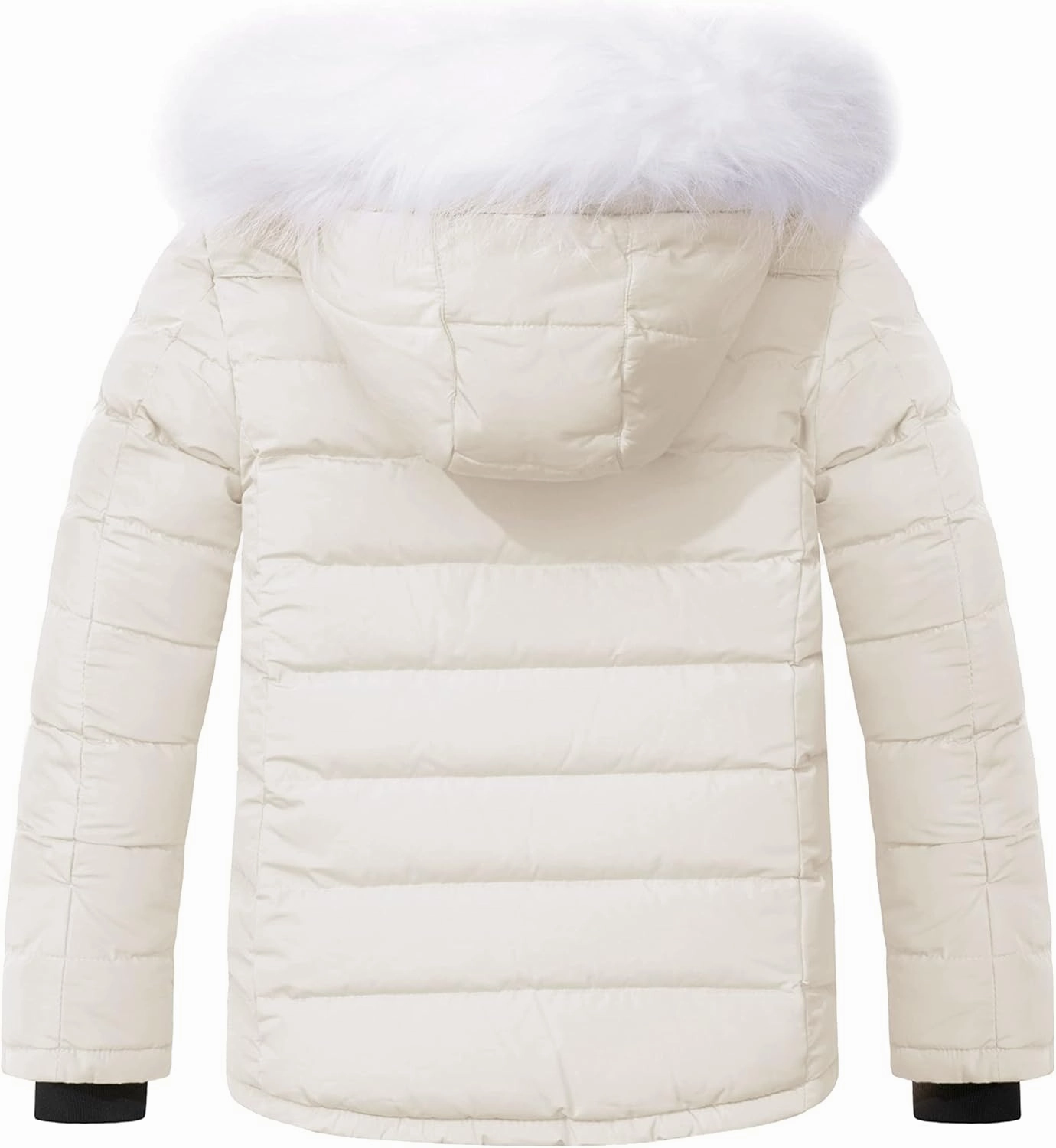 ZSHOW Girls' Puffer Jacket Soft Fleece Lined Warm Hooded Winter Coat